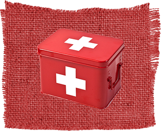 Strike Debt Logo - First Aid Kit in Metal Box
